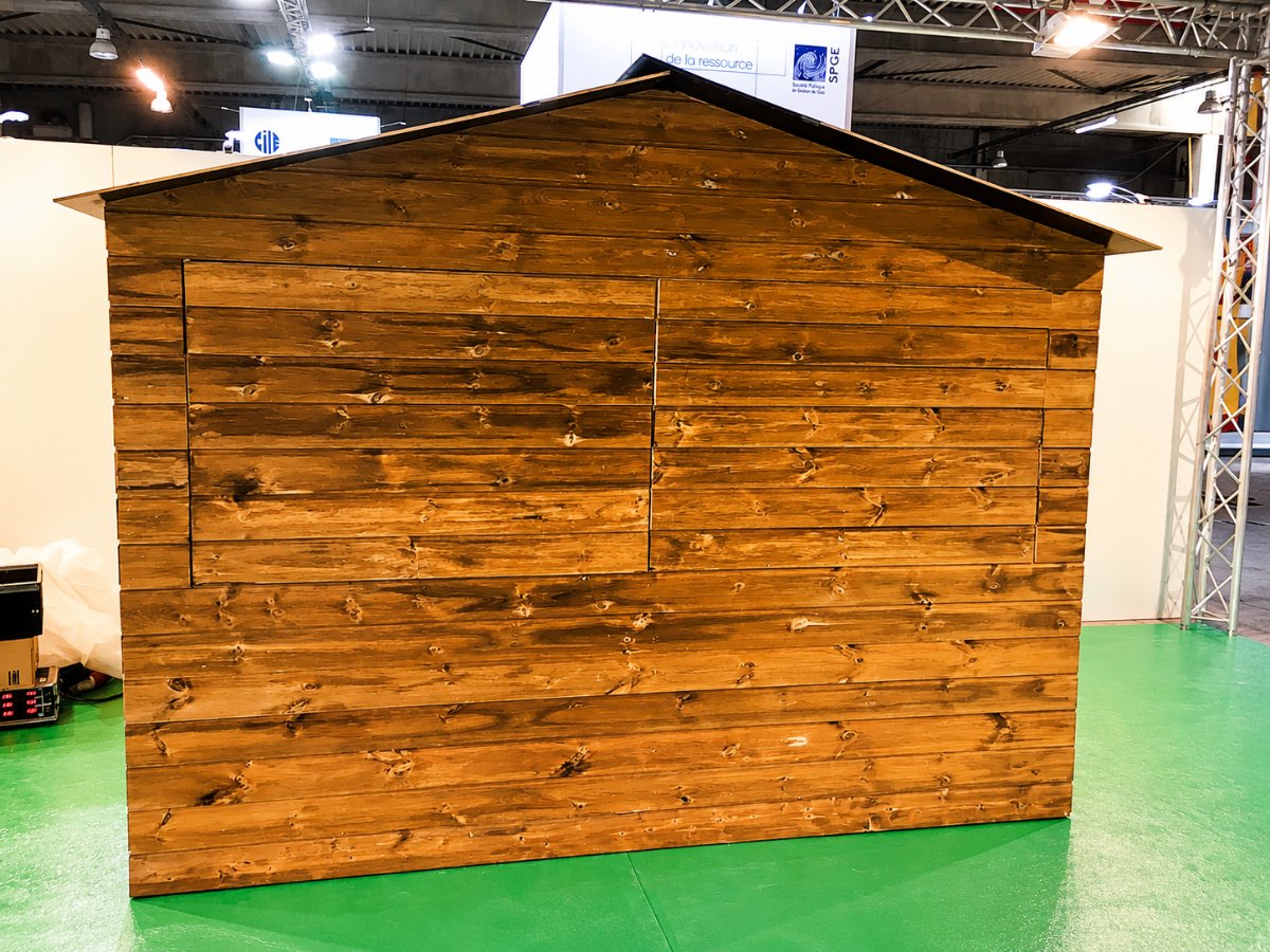 Klassescht Holz-Chalet 3×2 m